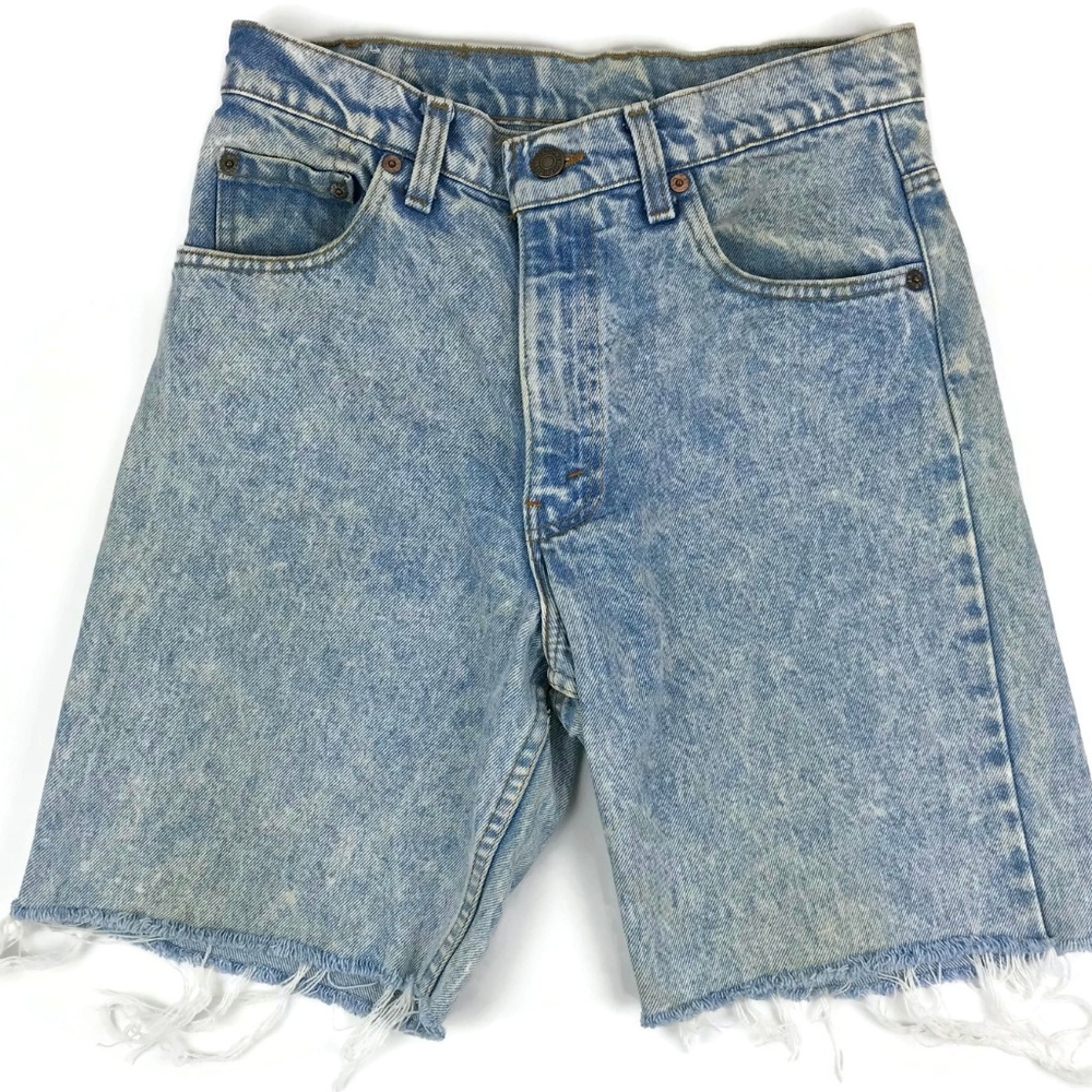 Vintage Levi's 550 Acid Wash Jean Shorts Size 29